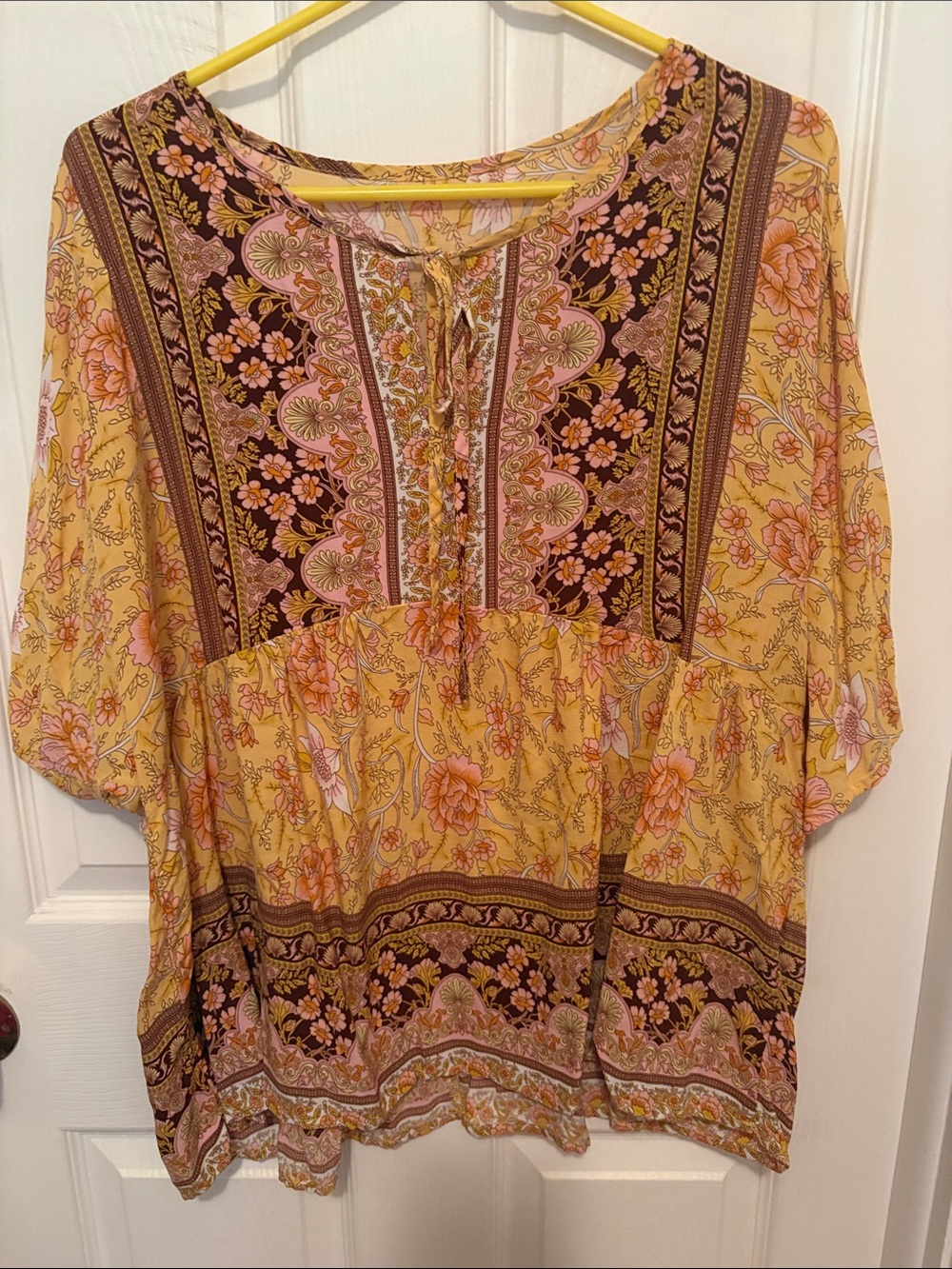 SHEIN floral boho top